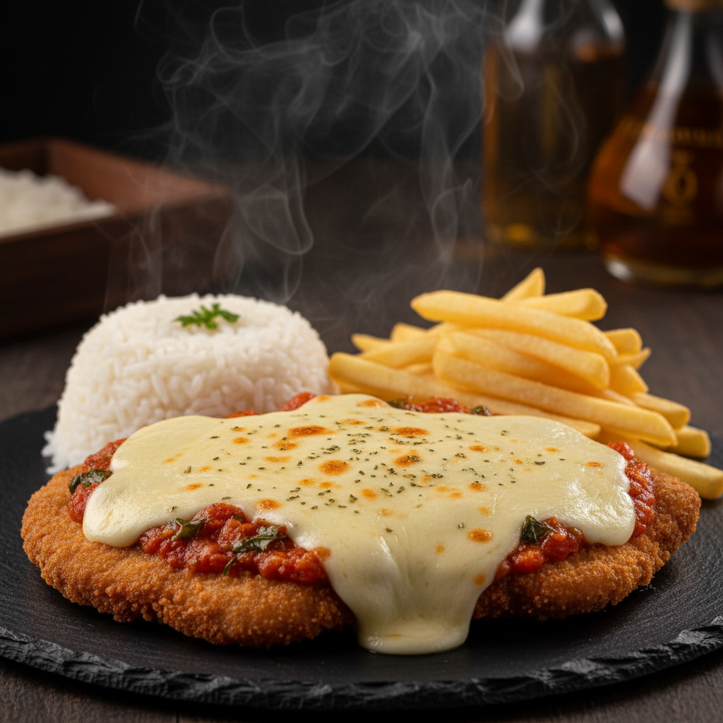 Filé à Parmegiana - prato do dia terça-feira no Esquina do Boteco, Zona Norte SP